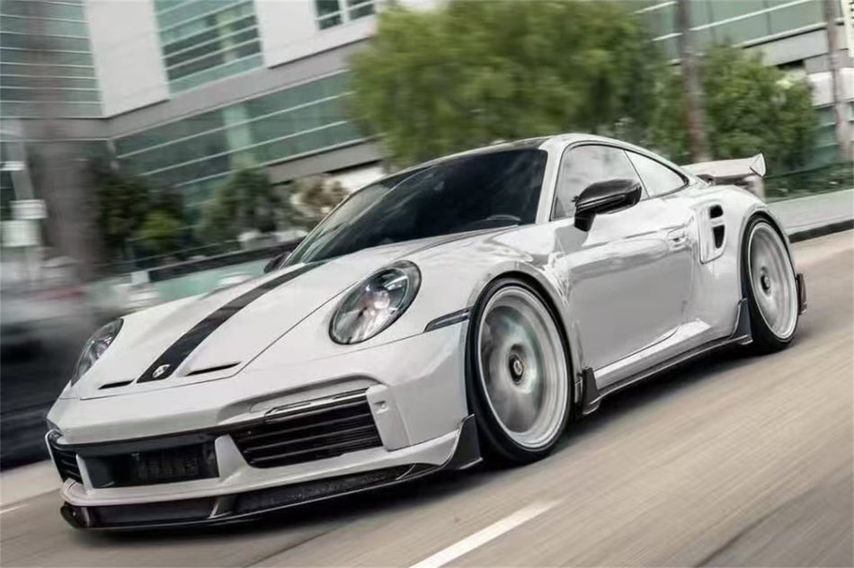 2020-2024 Porsche 911 992.1 Turbo S And Turbo S Cabriolet 9D Style Autoclave Carbon Fiber Front Bumper Air Vent Trim