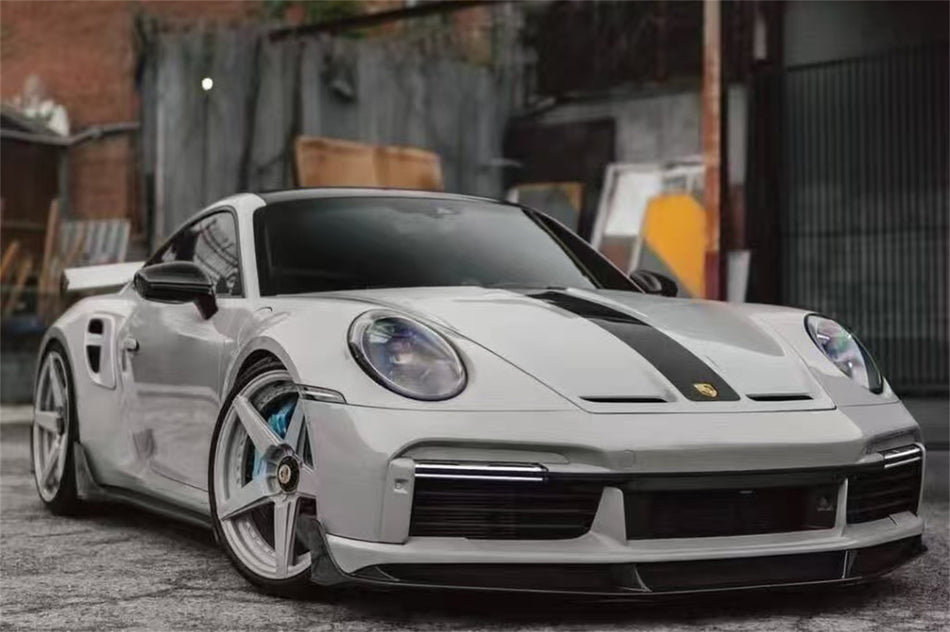 2020-2024 Porsche 911 992.1 Turbo S And Turbo S Cabriolet 9D Style Autoclave Carbon Fiber Front Lip Splitter