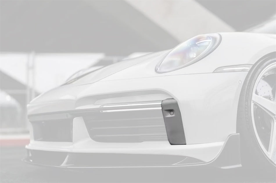 2020-2024 Porsche 911 992.1 Turbo S And Turbo S Cabriolet 9D Style Autoclave Carbon Fiber Front Bumper Air Vent Trim