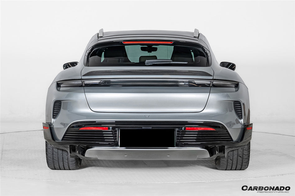 2019-UP Porsche Taycan 9J1 Sport Turismo and Cross Turismo Autoclave Carbon Fiber Trunk Spoiler Carbonado (OE) Fits: 4, 4S, GTS, Turbo, Turbo S