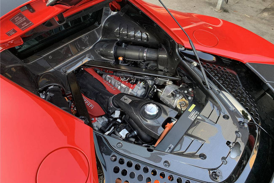 2020-UP Ferrari SF90 Stradale OE Style DRY Carbon Fiber Engine Interior