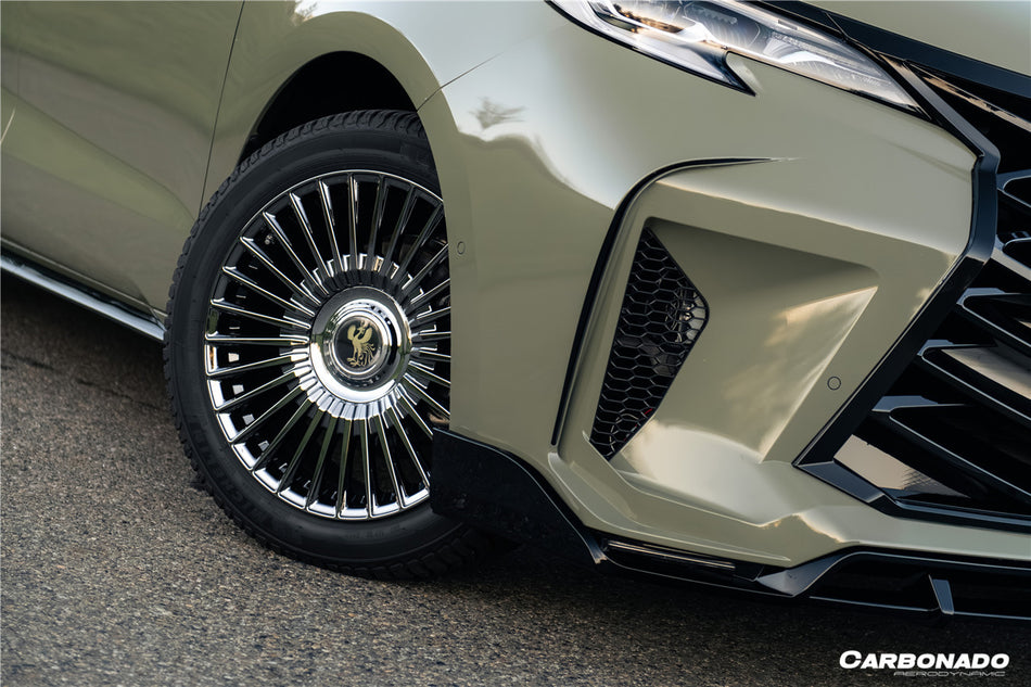 2021-UP Toyota Sienna Thunder Style PP Front Bumper with Lip and Grills and LED Light