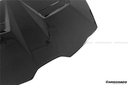 2015-2020 Lamborghini Huracan LP610/LP580 VRS Style Carbon Fiber Hood - Carbonado Aero