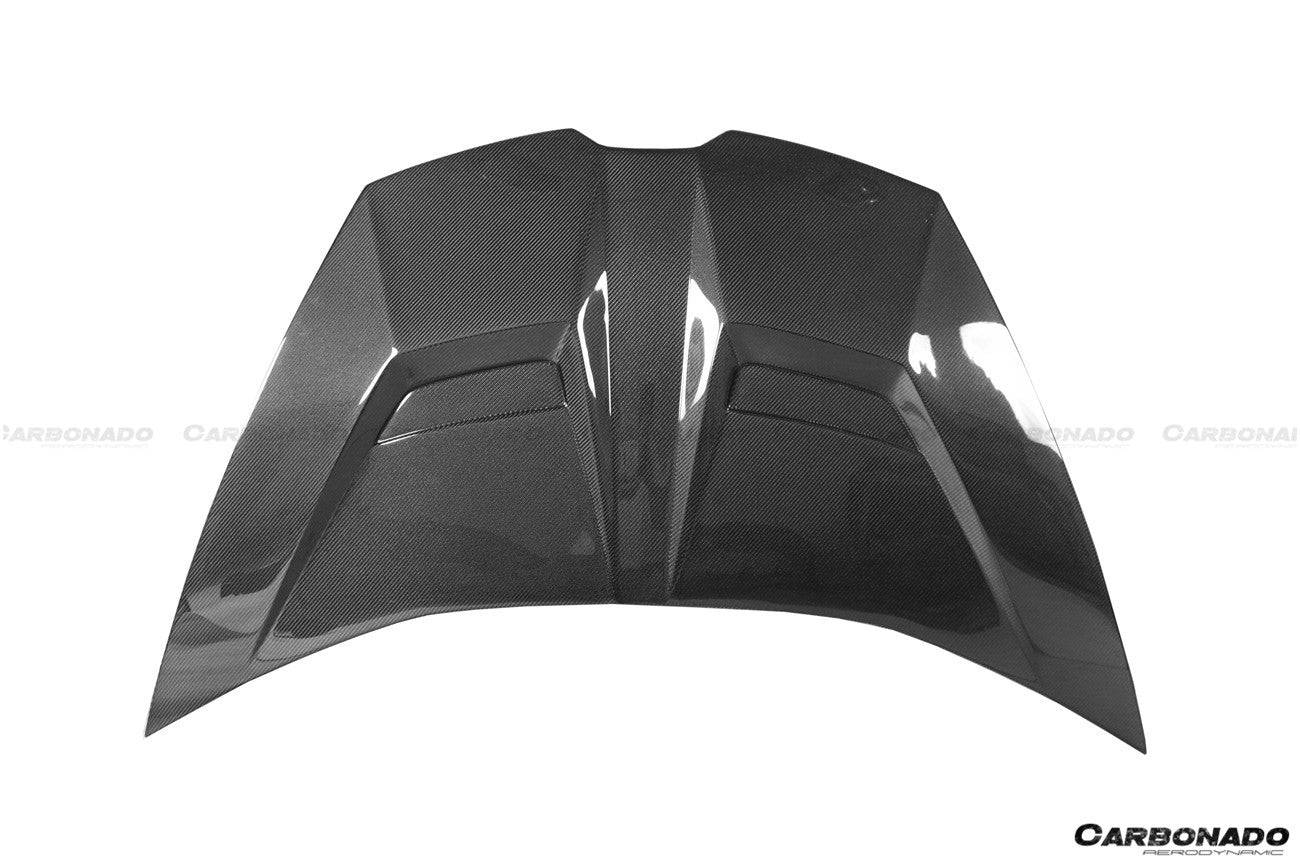 2015-2020 Lamborghini Huracan LP610/LP580 VRS Style Carbon Fiber Hood - Carbonado Aero