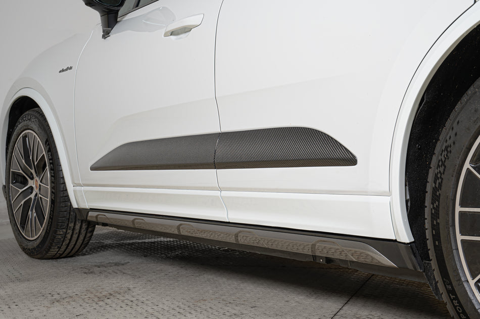 2024-2026 Porsche Macan Electric 95C OE Style Autoclave Carbon Fiber Door Trims | Fits EV 4, 4S, Turbo, GTS