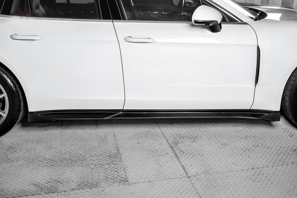 2024-2026 Porsche Panamera 976 KDA Style Autoclave Carbon Fiber Side Skirts | Fits S, E-Hybrid, Sport Turismo, Turbo, Turbo s, GTS, Turbo E-Hybrid, Turbo s E-Hybrid
