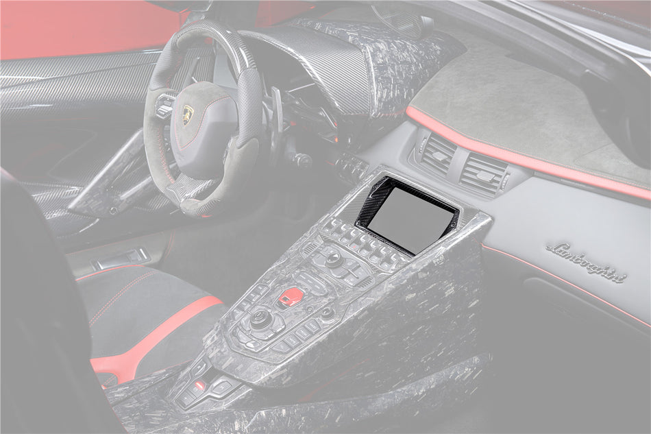 2011-2016 Lamborghini Aventador LP700 Coupe/Roadster Panel envolvente de pantalla de fibra de carbono estilo OEM