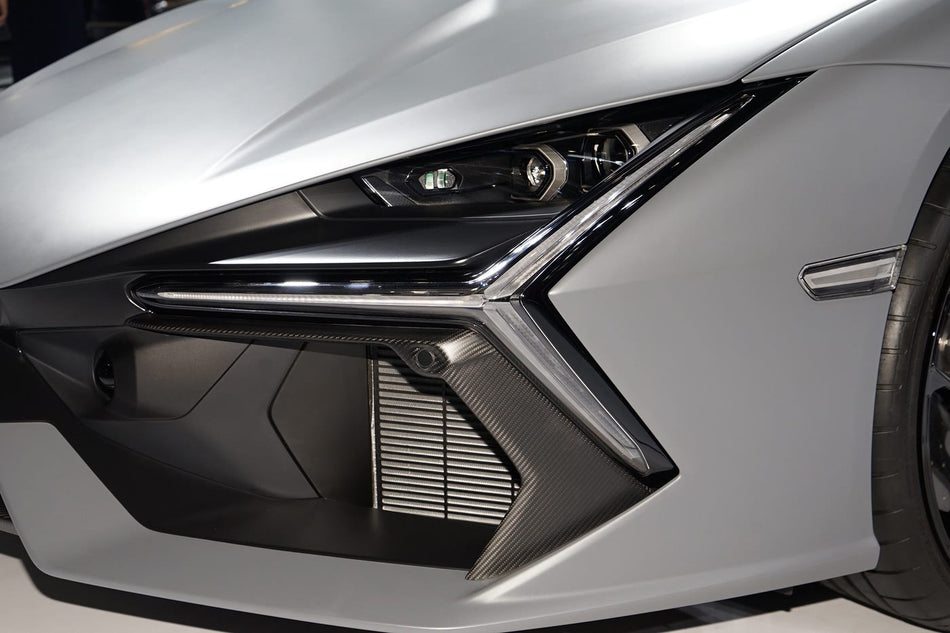 2023-UP Lamborghini Revuelto OE Style Autoclave Carbon Fiber Front Bumper Air Vent Trims
