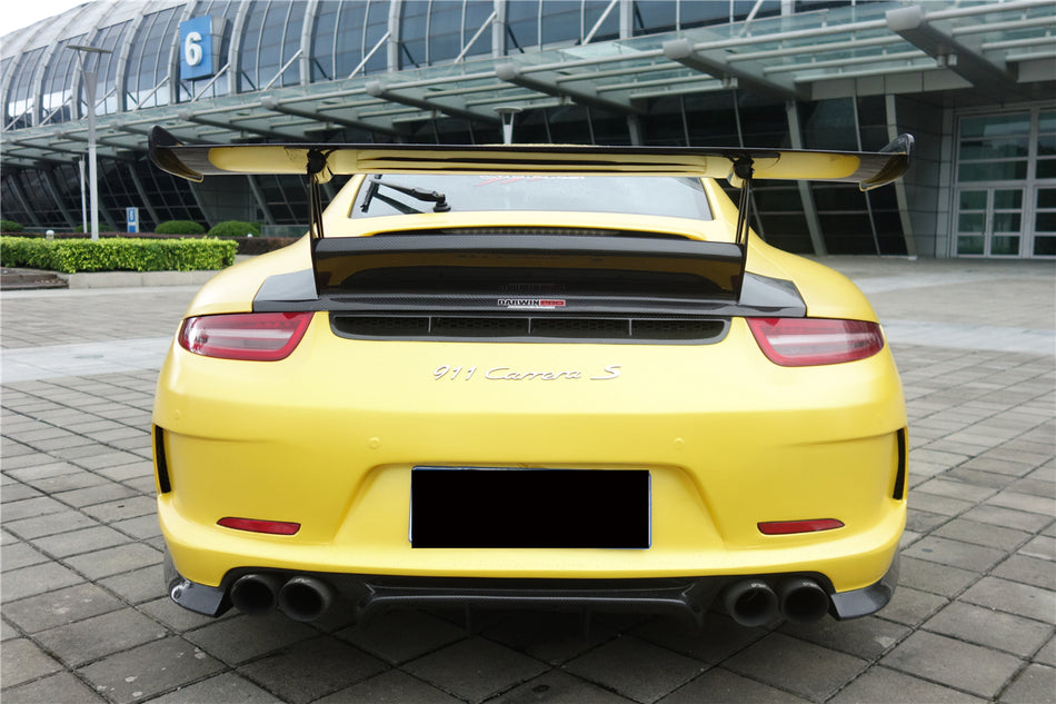 2012-2015 Porsche 911 991.1 Carrera S 2C GT3V Style  Rear Bumper With Diffuser (For Quad-Exhaust)