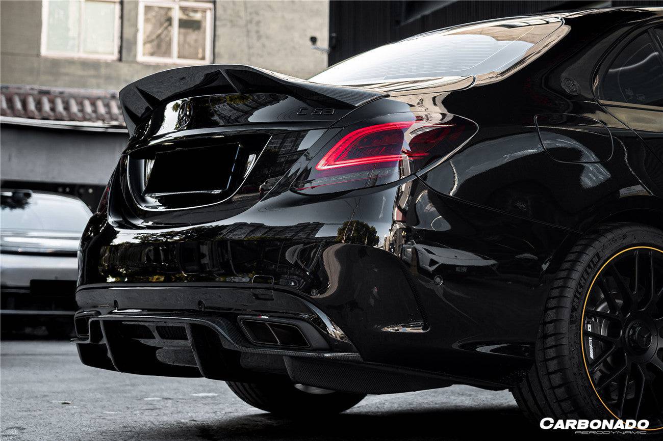 2015-2021 Mercedes Benz C63 AMG C-Class W205 Sedan RT Style Trunk Spoiler - Carbonado Aero