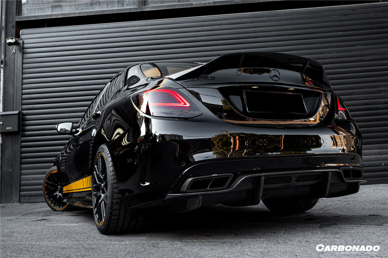 2015-2021 Mercedes Benz C63 AMG C-Class W205 Sedan RT Style Trunk Spoiler - Carbonado Aero