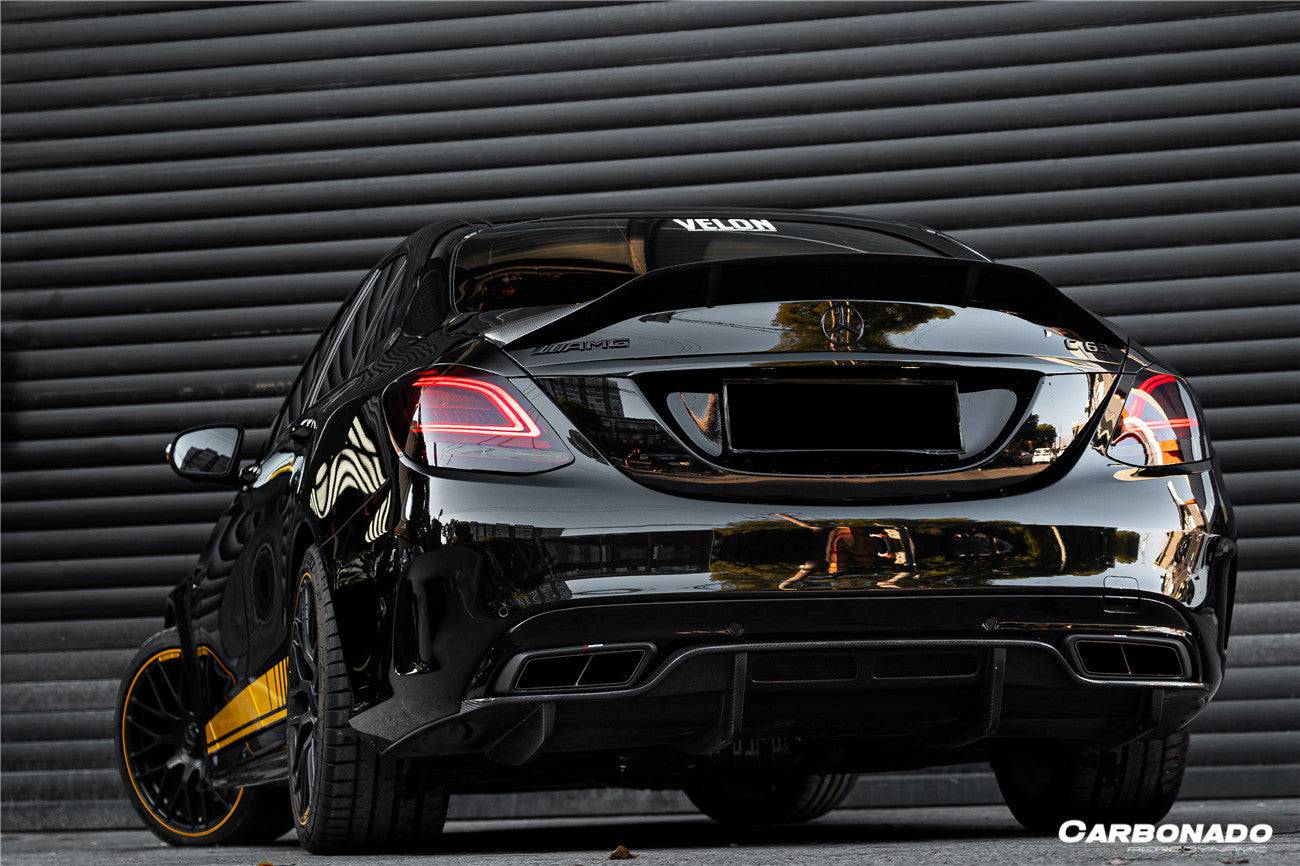 2015-2021 Mercedes Benz C63 AMG C-Class W205 Sedan RT Style Trunk Spoiler - Carbonado Aero