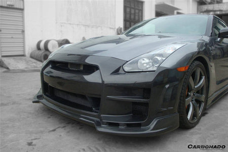 2008-2016 Nissan GTR R35 CBA/DBA BSE Style Front Bumper w/LED - Carbonado Aero