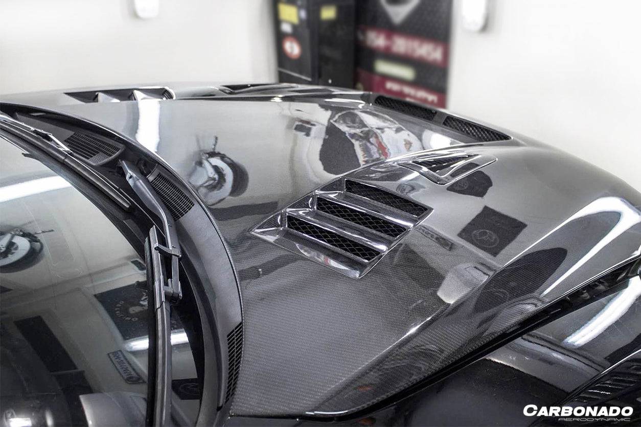 2008-2016 Nissan GTR R35 CBA/DBA BSE2 Style Carbon Fiber Hood - Carbonado Aero