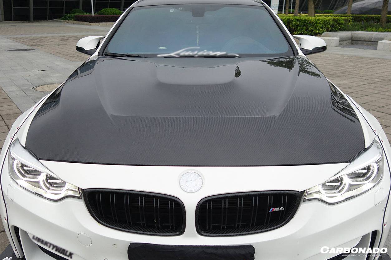 2014-2020 BMW F80 M3 F82 M4 GTS Carbon Fiber Style Hood - Carbonado