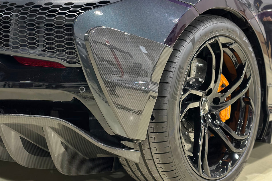 2023-UP McLaren Artura Coupe | Spider NVT Style Autoclave Carbon Fiber Rear Bumper Side Panels