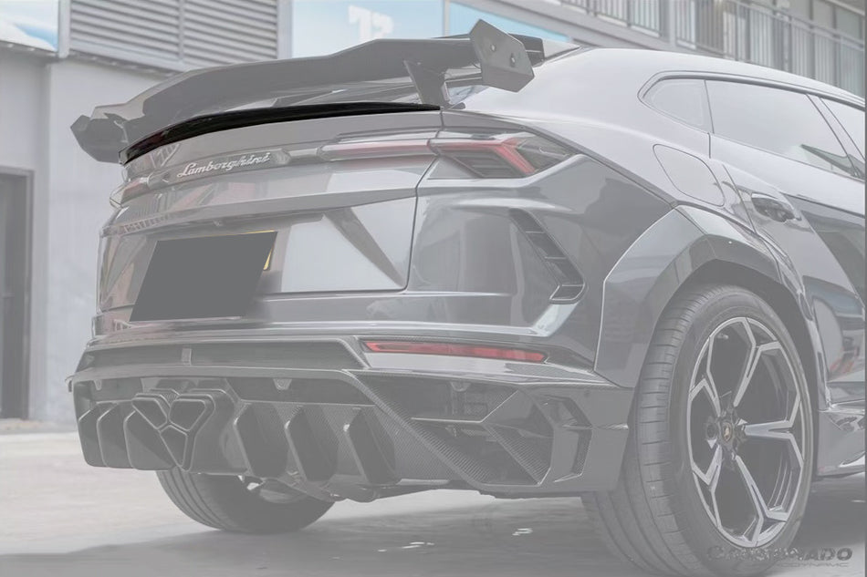 2018-2023 Lamborghini URUS MS Style Carbon Fiber Small Trunk Spoiler - Carbonado