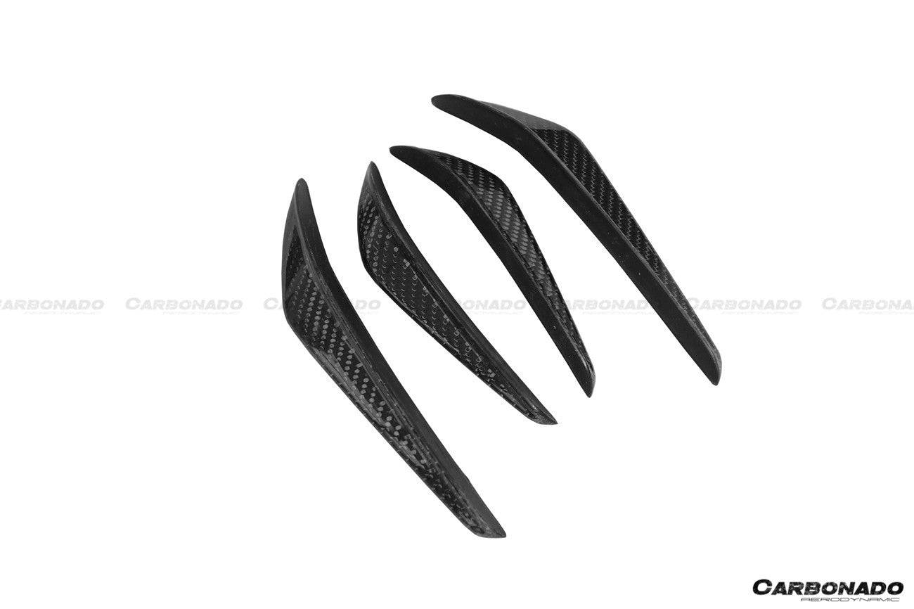2021-UP BMW M3 G80 M4 G82/G83 MP Style Carbon Fiber Front Canards - Carbonado Aero