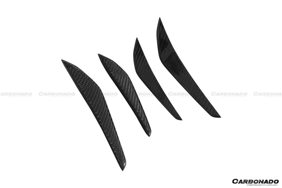 2021-UP BMW M3 G80 M4 G82/G83 MP Style Carbon Fiber Front Canards - Carbonado Aero
