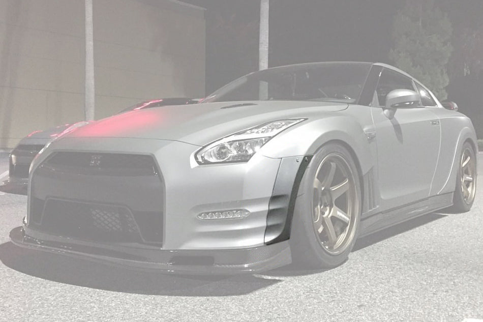 2012-2016 Nissan GTR R35 DBA VA Style Front Bumper Wide Body Flare - Carbonado