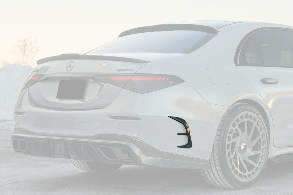 2021-2024 Mercedes Benz S Class W223 Sedan MSY Style Rear Bumper Side Vents
