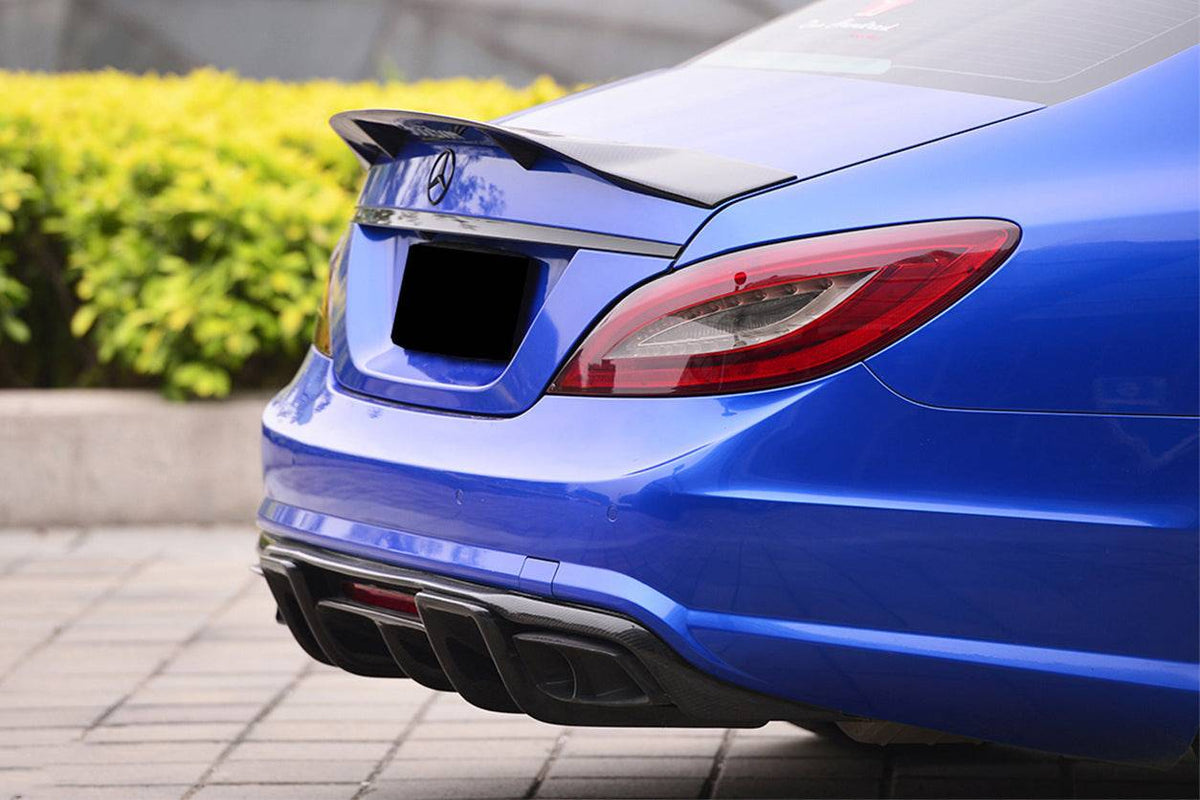 2011-2018 Mercedes Benz CLS CLS63 AMG W218 RT Style Trunk Spoiler - Carbonado