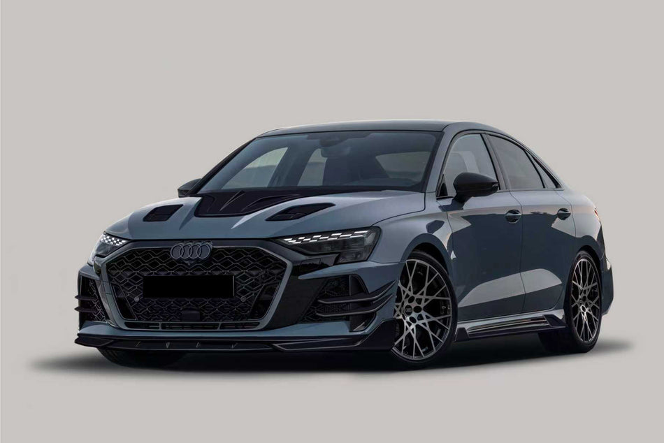 2025-UP Audi RS3 8Y.5 Sedan and Sportback AD Style Autoclave Carbon Fiber Front Lip