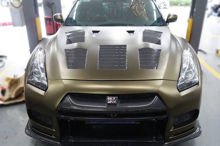 2009-2016 Nissan GTR R35 CBA/DBA TP-2 Style Hood - Carbonado