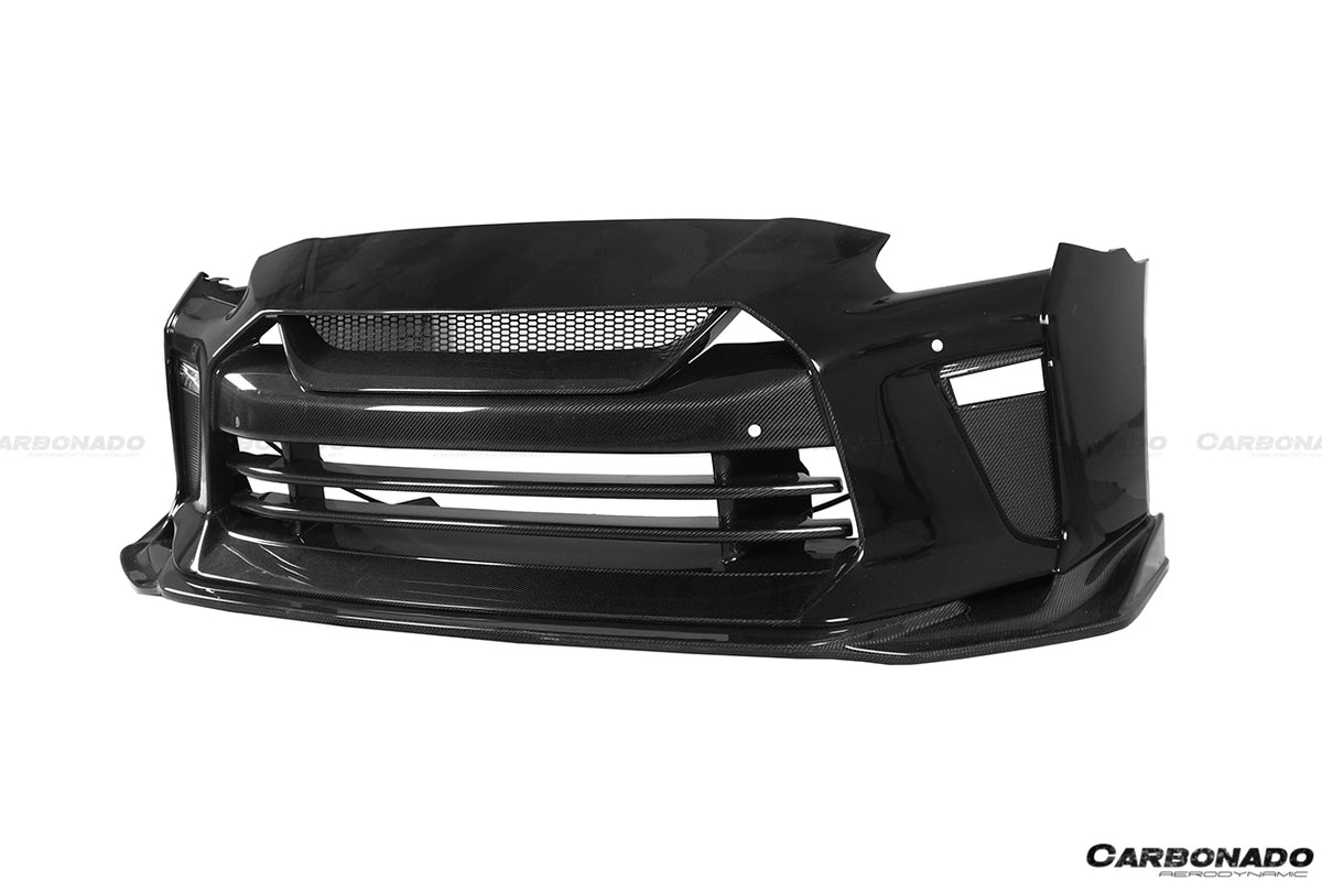 2009-2020 Nissan GTR R35 CBA/DBA/EBA TS Style Front Bumper - Carbonado Aero