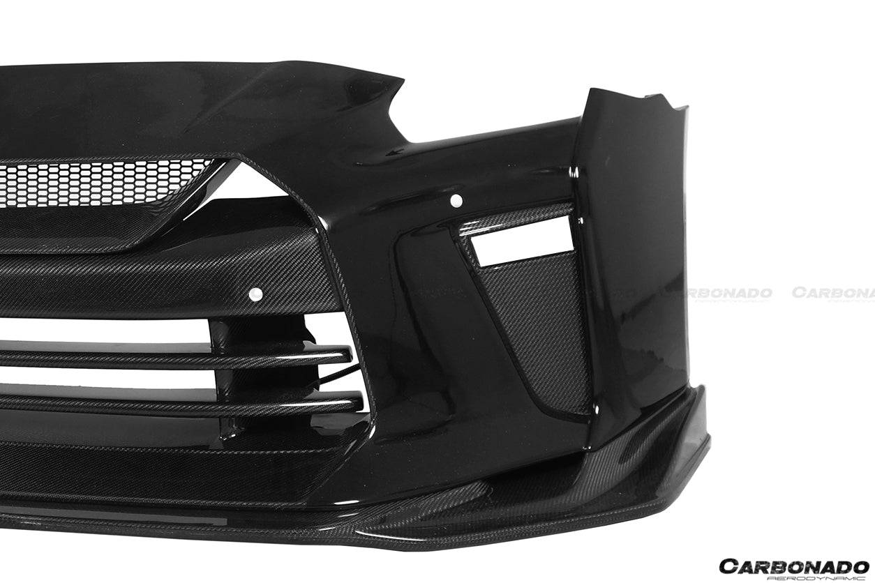 2009-2020 Nissan GTR R35 CBA/DBA/EBA TS Style Front Bumper - Carbonado Aero