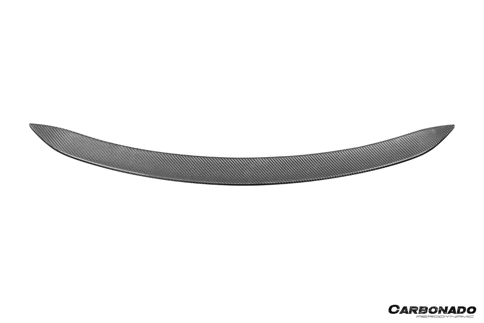 2019-UP Porsche Taycan 9J1 Autoclave Carbon Fiber Trunk Spoiler Carbonado (OE) Fits: 4, 4S, GTS, Turbo, Turbo S