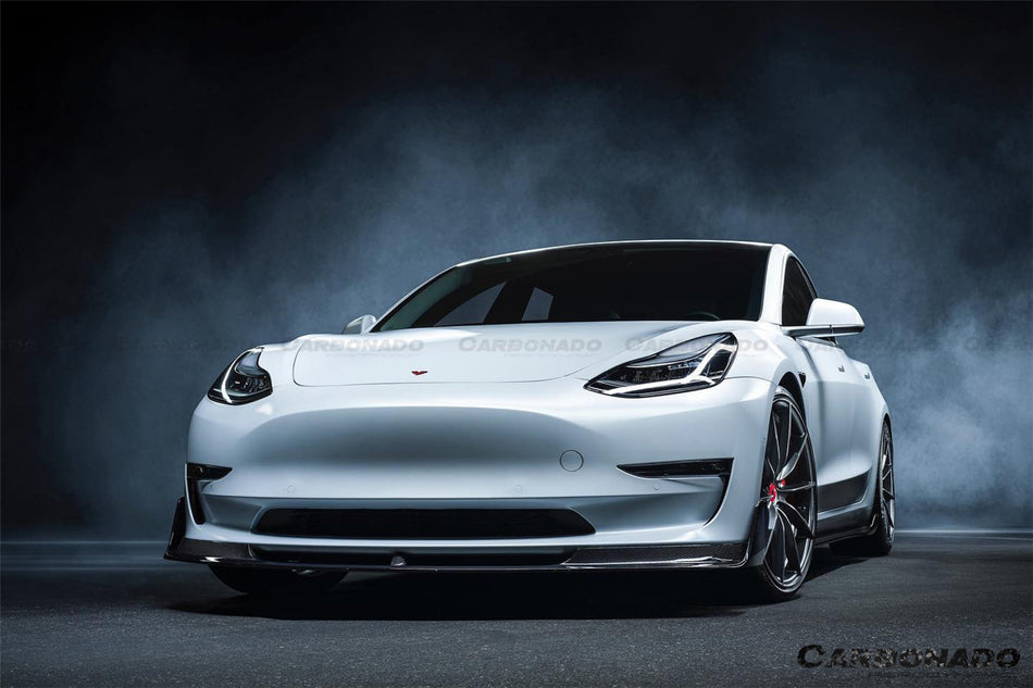 2017-2023 Tesla Model 3 VRS Style Carbon Fiber Front Lip