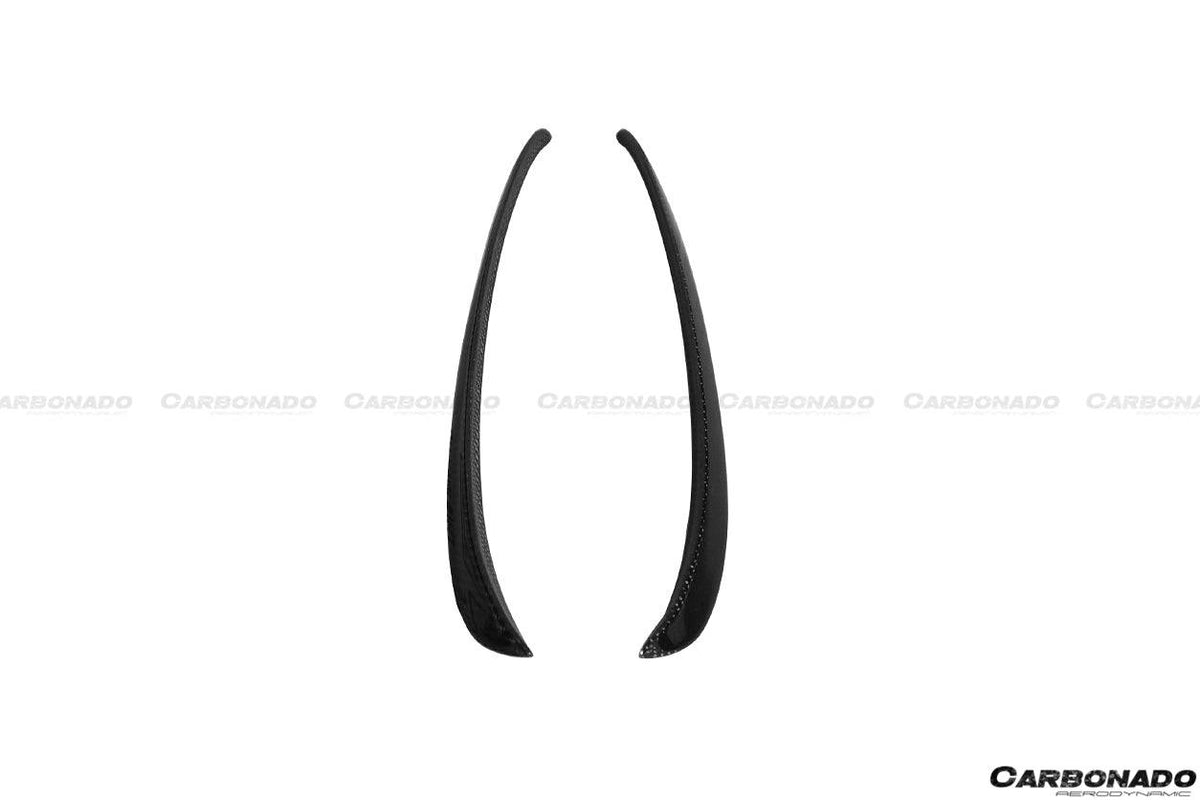 2016-2021 Tesla Model X SUV RZS Style Carbon Fiber Front Canards - Carbonado Aero