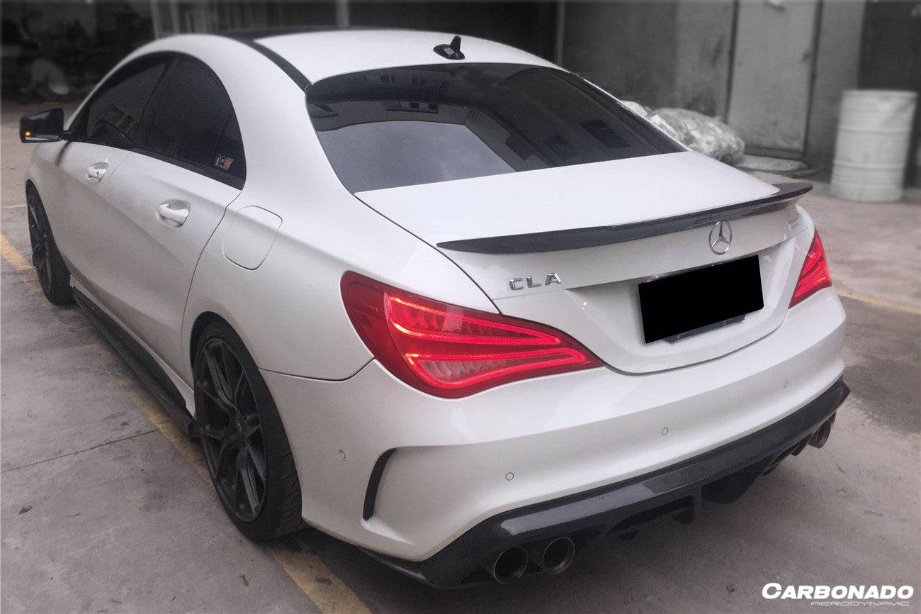 2014-2016 Mercedes Benz W117 CLA Sport / CLA45 AMG BS Style Trunk Spoiler - Carbonado