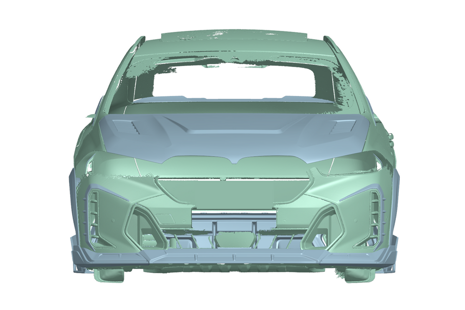 2024-UP BMW X6 G06 AD Style Autoclave Carbon Fiber Front Lip