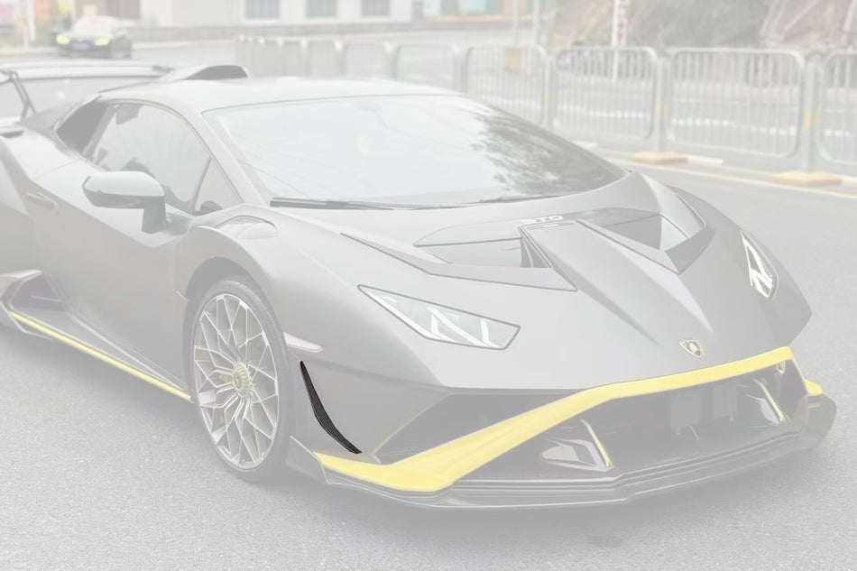 Labio delantero inferior de fibra de carbono seco Lamborghini Huracan STO 2021 en adelante