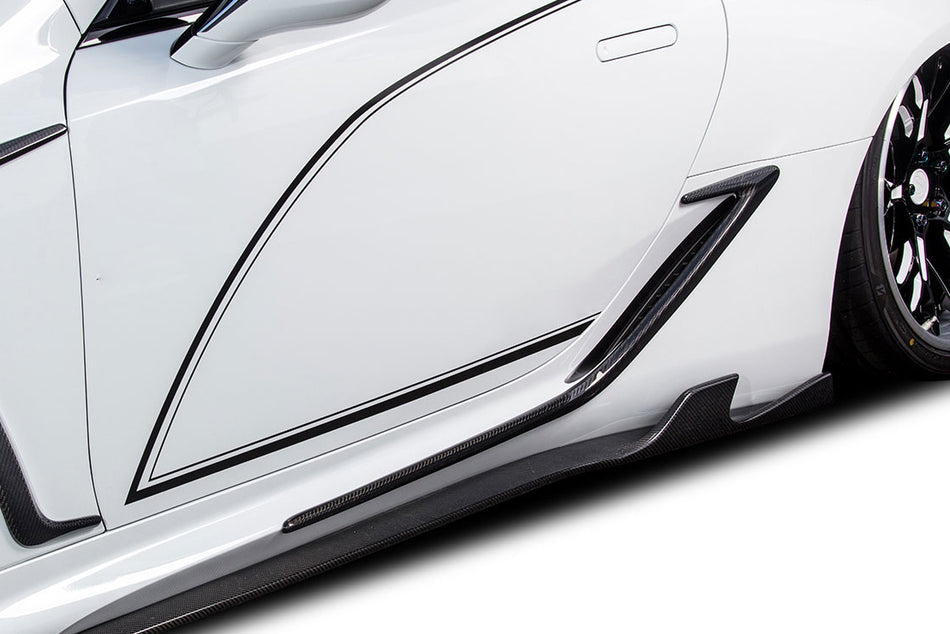 2018-2026 Lexus Carbon Fiber Side Skirts Canards Carbonado (RW) Fits :LC500, LC500H