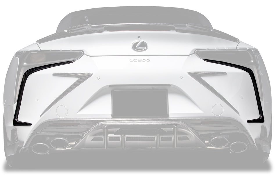 2018-2026 Lexus Carbon Fiber Rear Bumper Trims Carbonado (RW) Fits :LC500, LC500H