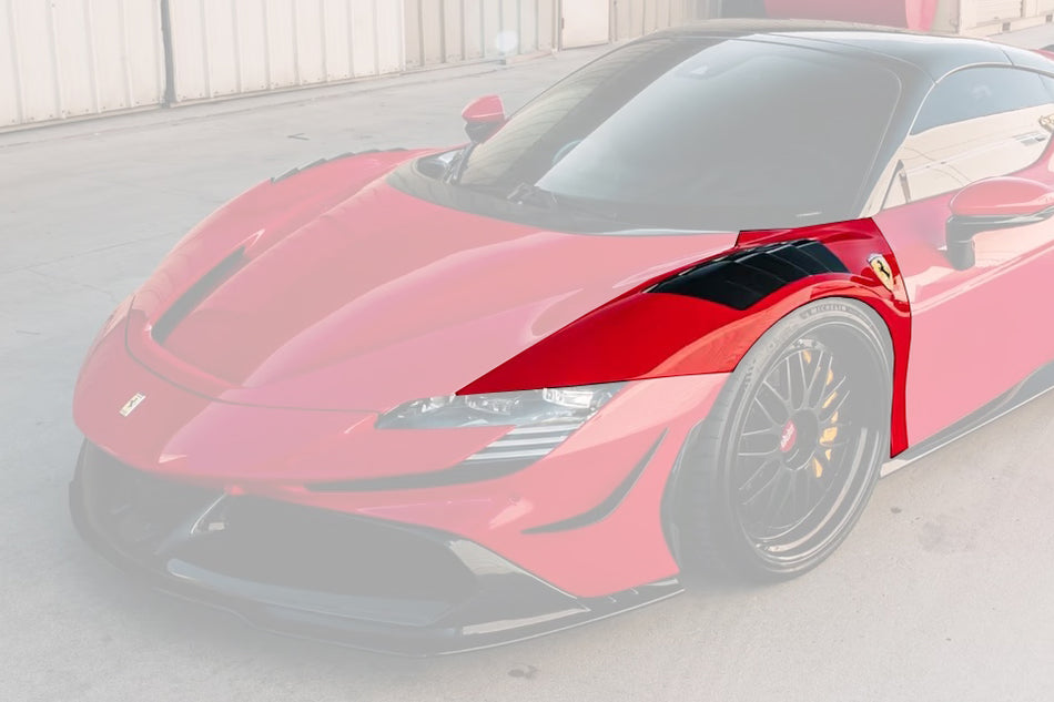 2020-UP Ferrari Autoclave Carbon Fiber Front Fender Carbonado (RT) Fits: SF90 Stradale and Spider