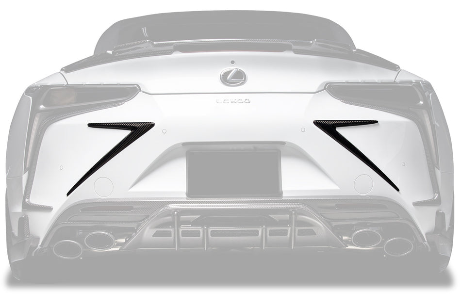 2018-2026 Lexus Carbon Fiber Rear Bumper Trims Carbonado (RW) Fits :LC500, LC500H
