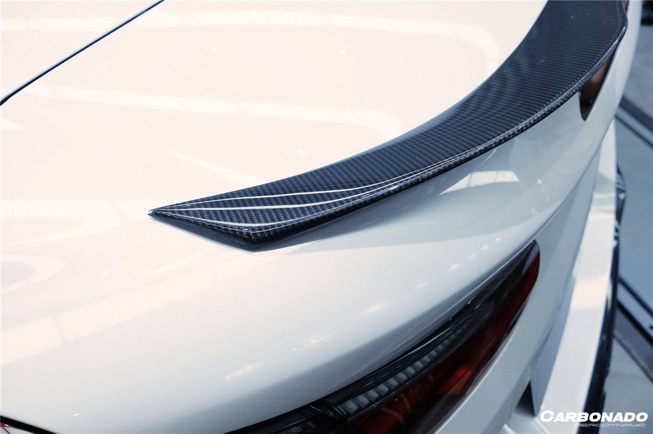 2018-2022 BMW 8 Series G14 Convertible IMP Style Carbon Fiber Trunk Spoiler Wing - Carbonado Aero