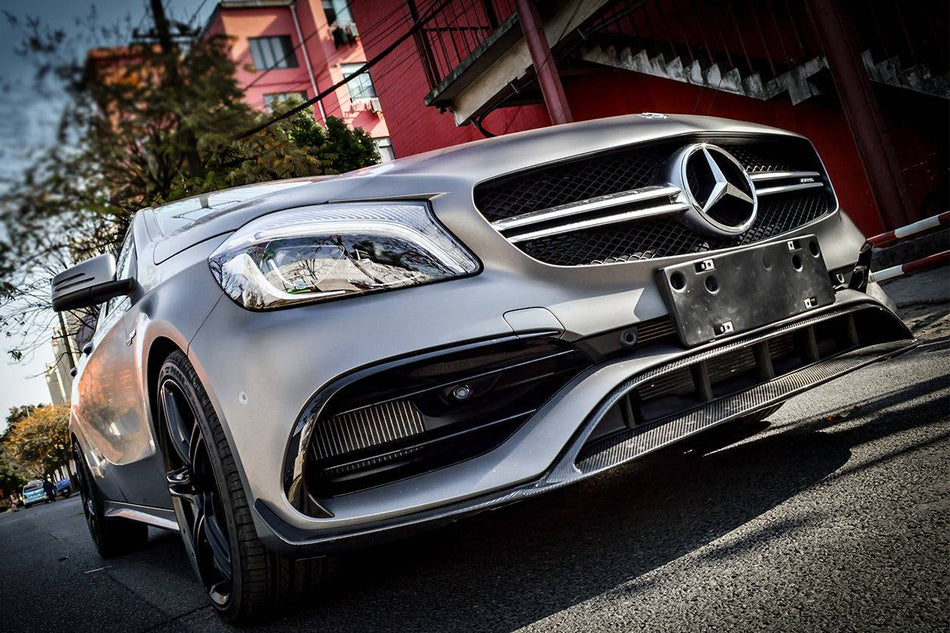 2016-2018 Benz W176 A45 AMG BKSS Style Carbon Fiber Front Lip