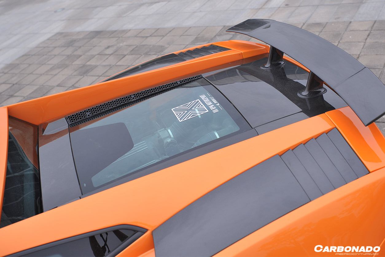 2004-2008 Lamborghini Gallardo Coupe&nbsp;Engine Hood Hatch ( USE ORIGENAL GLASS) - Carbonado