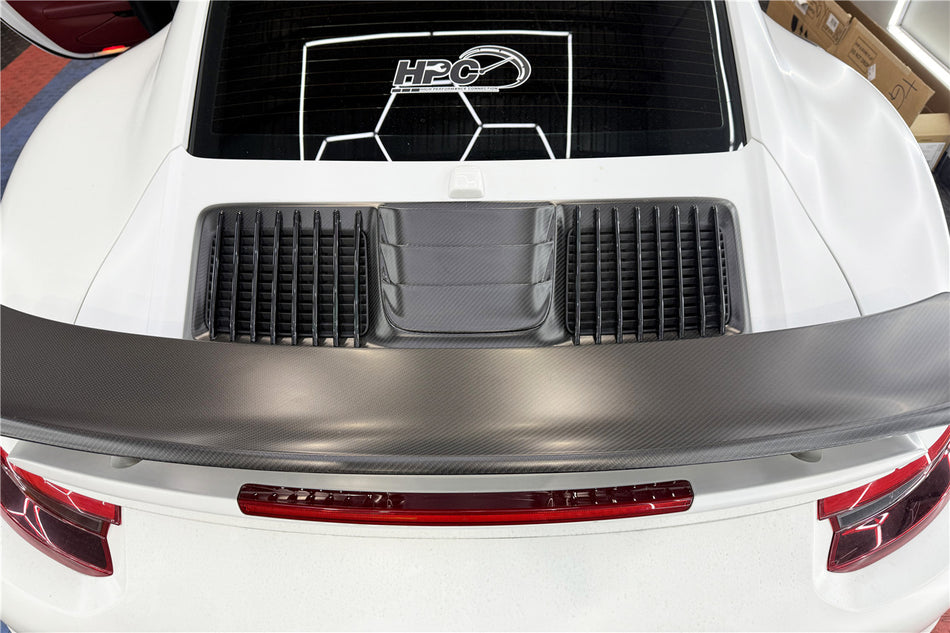 2016-2019 Porsche 911 991.2 Turbo Turbo S Carbon Fiber Engine Hood Vent