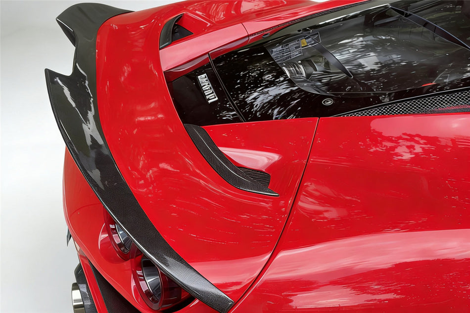 2019-2024 Ferrari F8 MSY Style Autoclave Carbon Fiber Trunk Spoiler