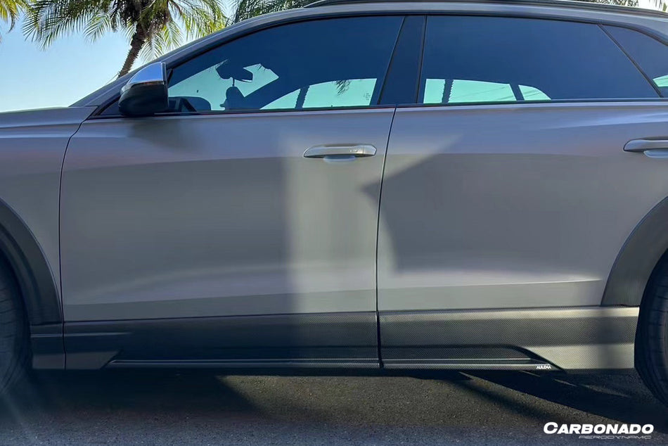 2019-2023 Audi Q8 & SQ8 & RSQ8 AD Style Dry Carbon Fiber Side Skirts - Carbonado