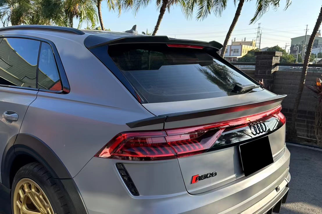 2019-2023 Audi Q8 & SQ8 & RSQ8 AD Style Dry Carbon Fiber Trunk Spoiler ...