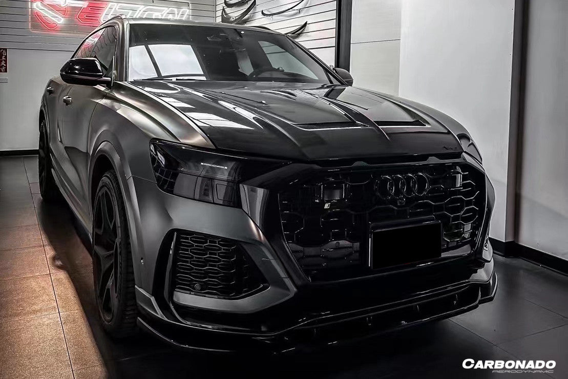 2019-2023 Audi Q8 & SQ8 & RSQ8 AD Style Dry Carbon Fiber Hood - Carbonado