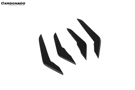 2023-2025 Audi RS3 8Y AD Style Dry Carbon Fiber Front Canards - Carbonado