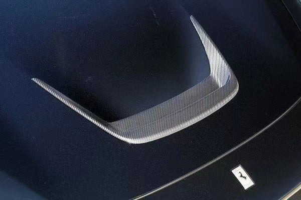 2019-2024 Ferrari F8 NVT Style Dry Carbon Fiber Hood Vents - Carbonado